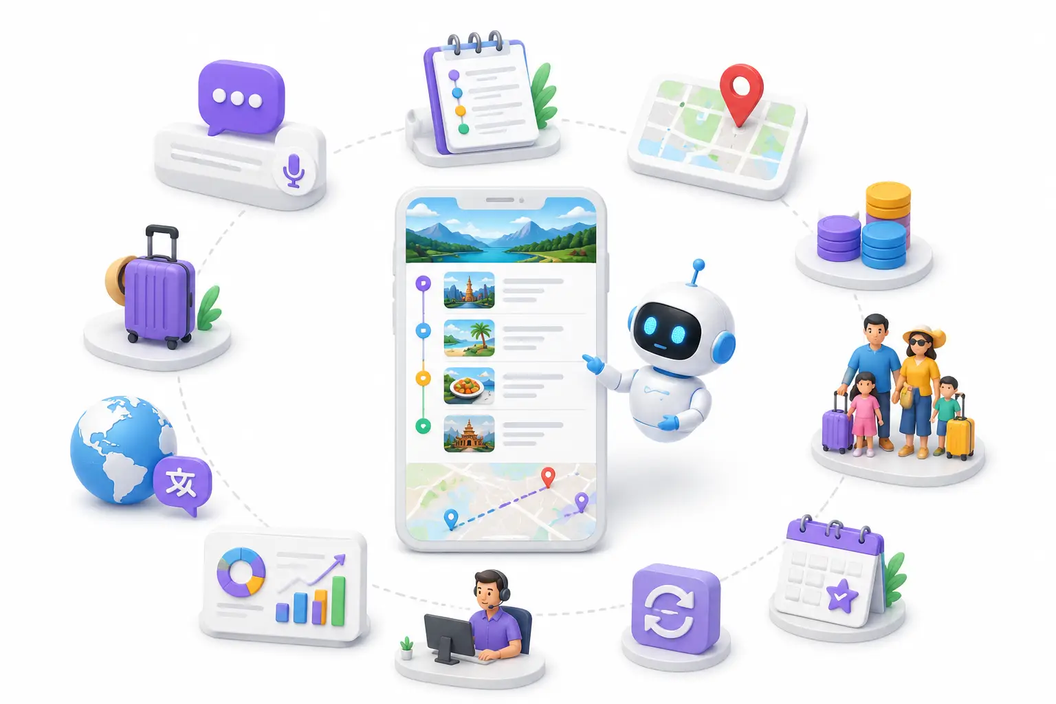Day-by-day itinerary UI