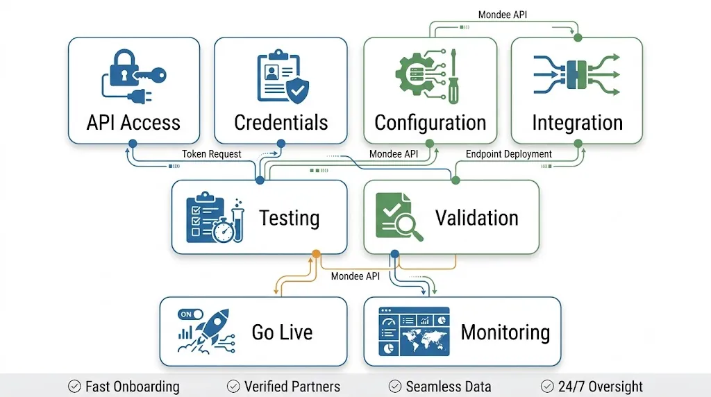 Mondee API integration process
