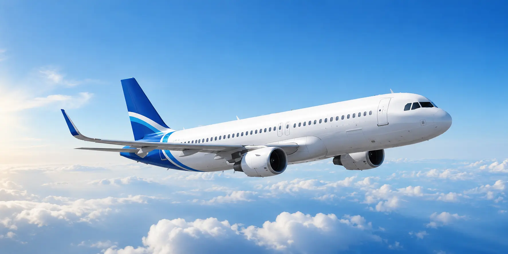 Flight search and booking engine UI mockup