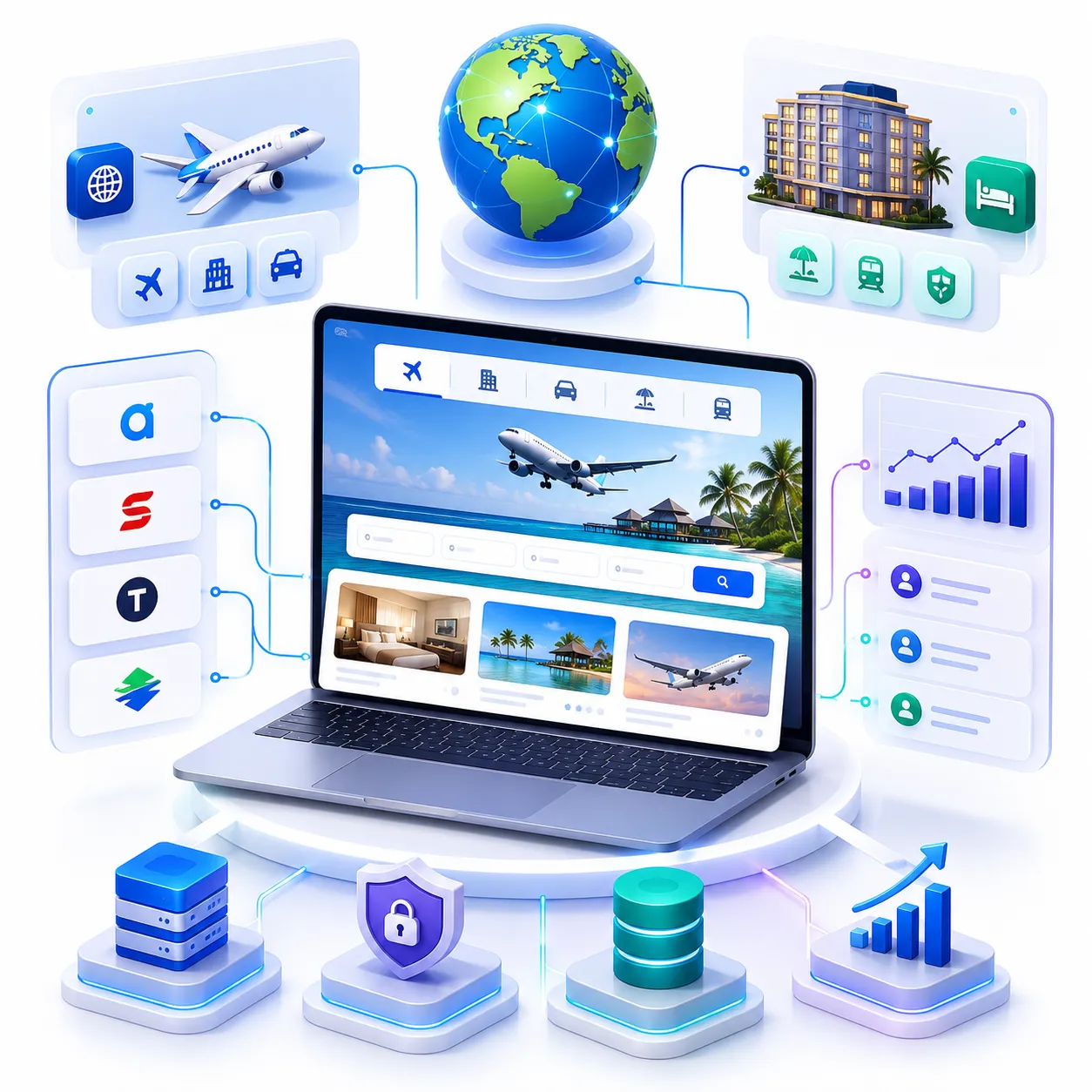 Travel portal development — B2B booking platform by Teenva AI