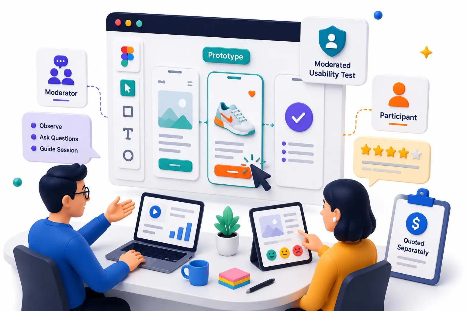 iOS and Android app design pair