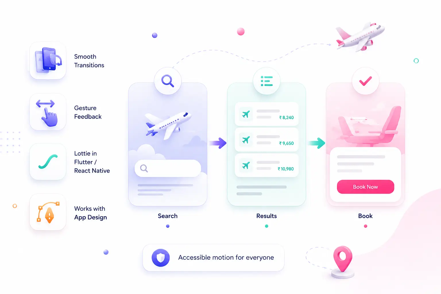 Lottie animation in mobile app UI